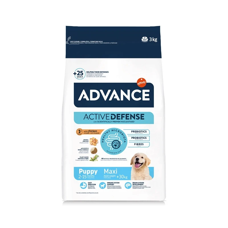 Advance Active Defense Chien Puppy Maxi Poulet 1 Advance Active Defense Chien Puppy Maxi Poulet