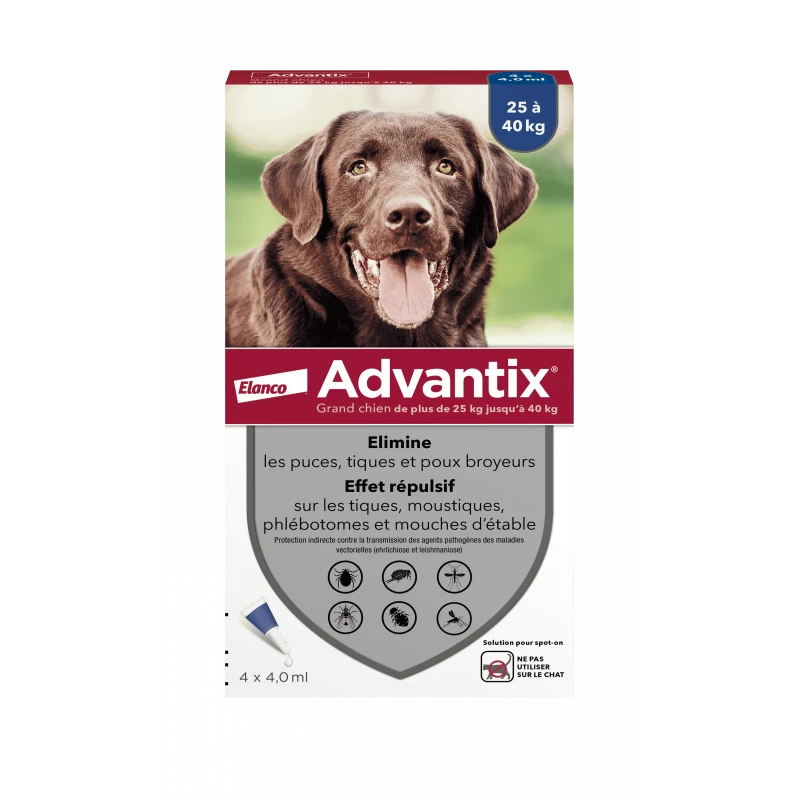 Advantix Grand Chien De 25 à 40 Kg 1 Advantix Grand Chien De 25 à 40 Kg