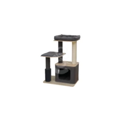 Materiel Arbre à Chat Tapei Linen Fabric 2 étages