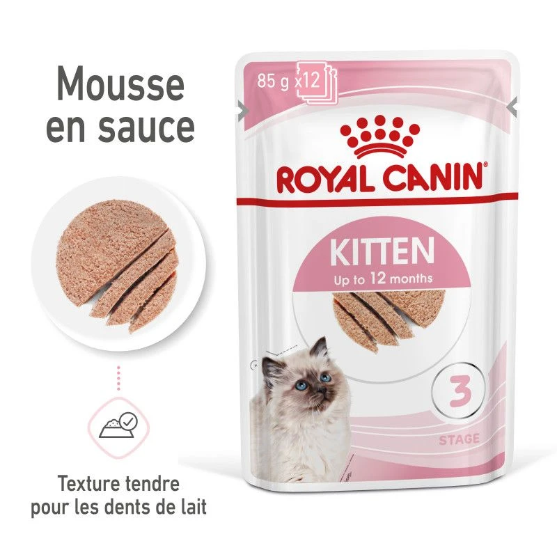 Cat Kitten Royal Canin Mousse Sachet Repas 3 Cat Kitten Royal Canin Mousse Sachet Repas – Image 3