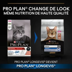 PURINA PRO PLAN Cat Adult 7+ Avec LONGEVIS® Saumon 16 PURINA PRO PLAN Cat Adult 7+ Avec LONGEVIS® Saumon -Vetoavenue cat senior original longevis saumon 4