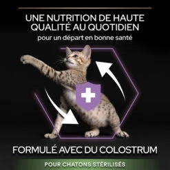 PURINA PRO PLAN Cat Sterilised Kitten Healthy Start Saumon -Vetoavenue cat sterilised kitten optistart saumon 9