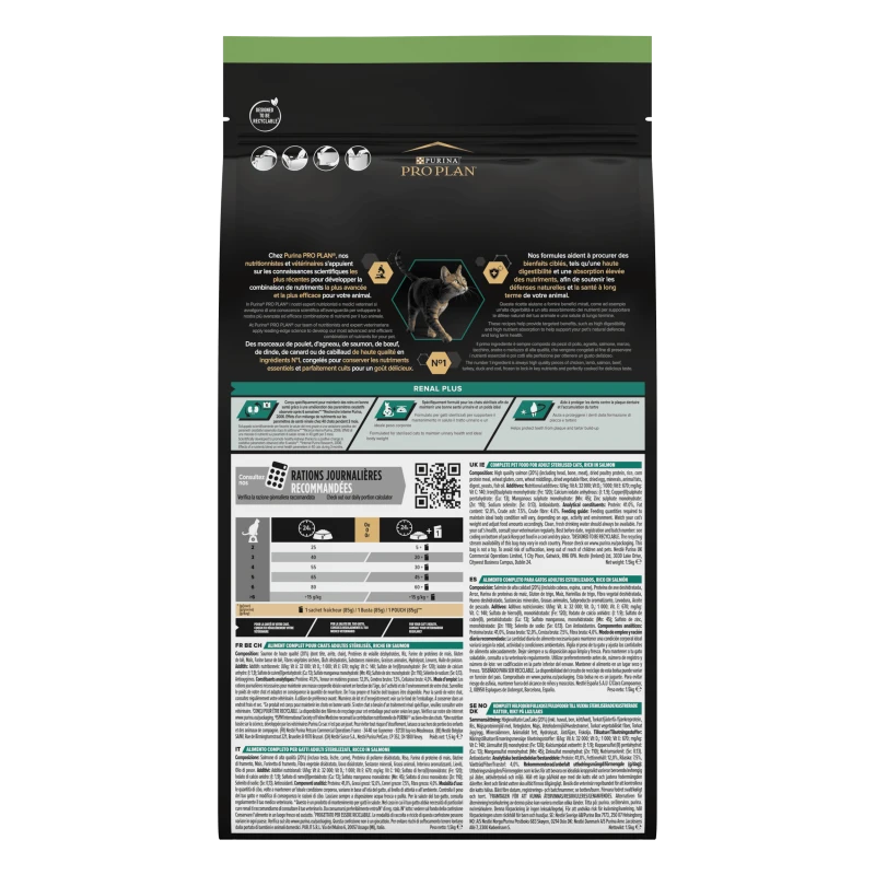 PURINA PRO PLAN Cat Sterilised Adult Renal Plus Saumon 4 PURINA PRO PLAN Cat Sterilised Adult Renal Plus Saumon – Image 4