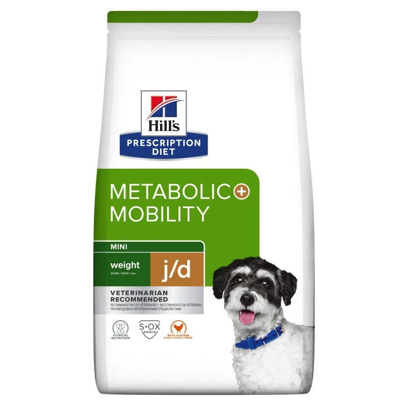 J/d Metabolic+Mobility Mini Croquettes Pour Petit Chien Au Poulet 1 J/d Metabolic+Mobility Mini Croquettes Pour Petit Chien Au Poulet