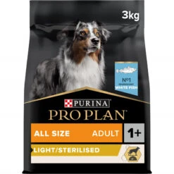 PURINA PRO PLAN Dog All Size Adult Light/Sterilised Poisson Blanc