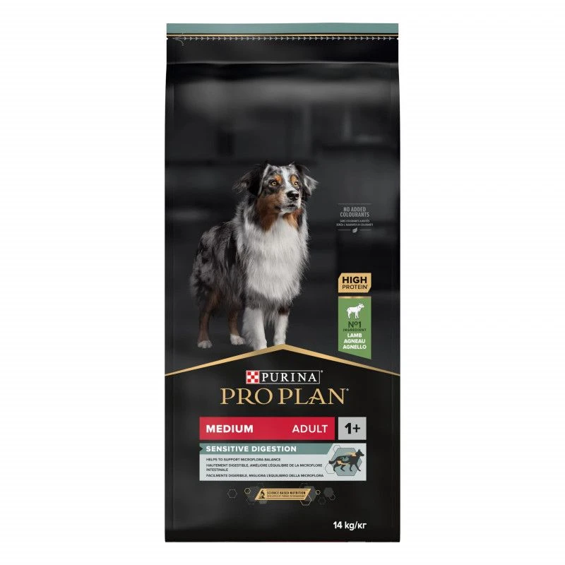 PURINA PRO PLAN Dog Medium Adult Sensitive Digestion Lamb Optidigest 2 PURINA PRO PLAN Dog Medium Adult Sensitive Digestion Lamb Optidigest – Image 2