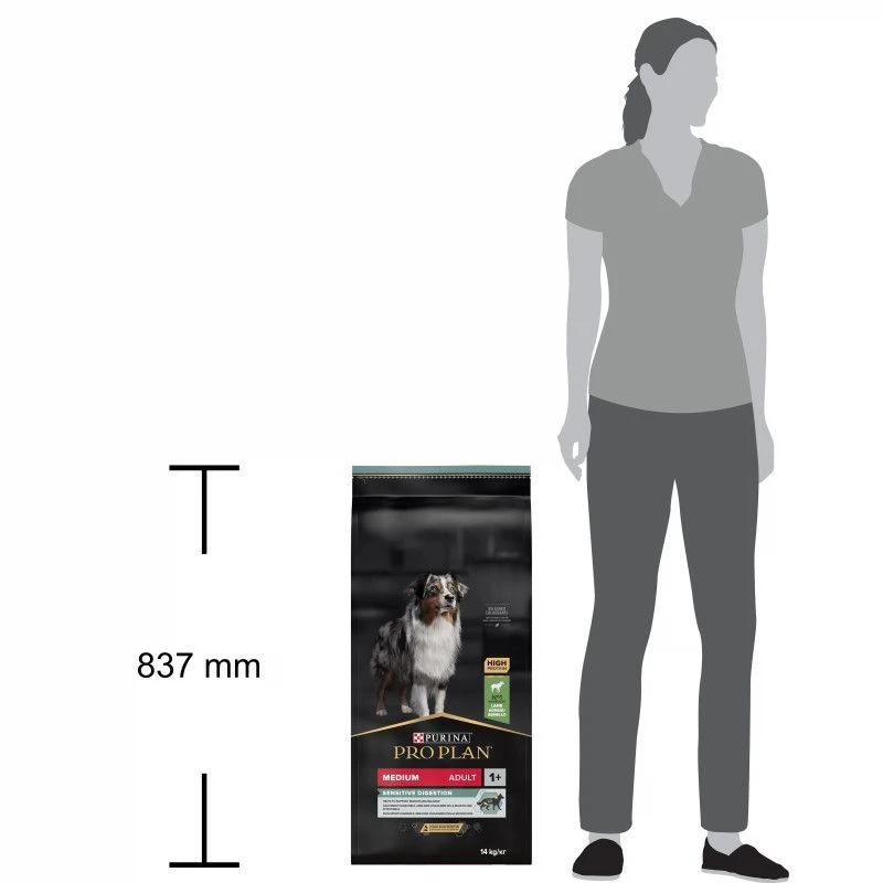 PURINA PRO PLAN Dog Medium Adult Sensitive Digestion Lamb Optidigest 5 PURINA PRO PLAN Dog Medium Adult Sensitive Digestion Lamb Optidigest – Image 5