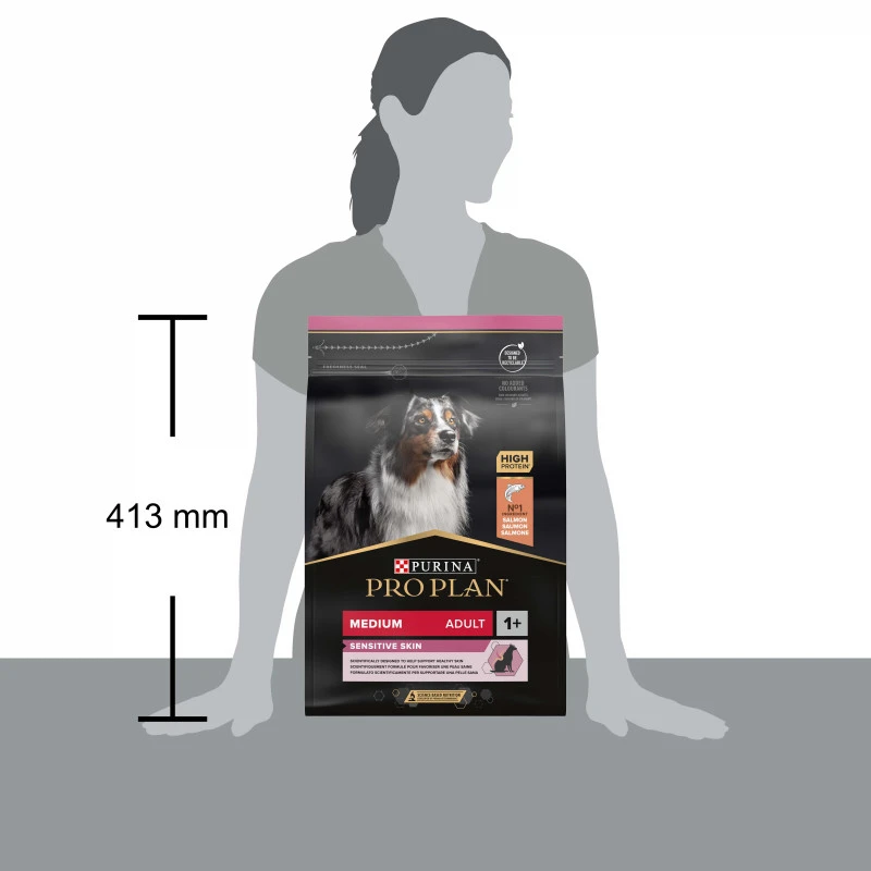 PURINA PRO PLAN Dog Medium Adult Sensitive Skin Optiderma 9 PURINA PRO PLAN Dog Medium Adult Sensitive Skin Optiderma – Image 9