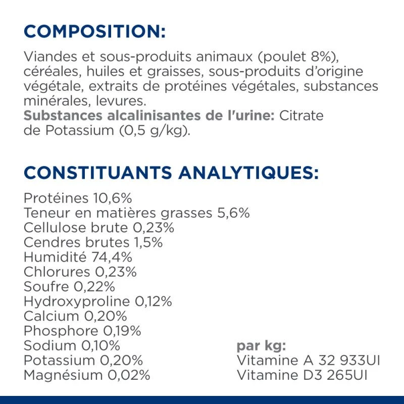 C/D Urinary Multicare Boîte émincé Pour Chat Poulet 8 C/D Urinary Multicare Boîte émincé Pour Chat Poulet – Image 8