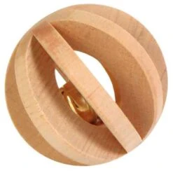 Materiel Jouet Rongeur : Balle De Jeu En Bois - D : 6 Cm