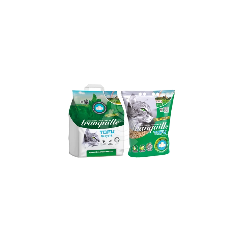 Materiel Litière Compostable Tranquille Tofu Recyclé 1 Materiel Litière Compostable Tranquille Tofu Recyclé