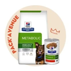 Pack'Avenue Hill's Prescription Diet Metabolic Pour Chien à L'Agneau & Riz
