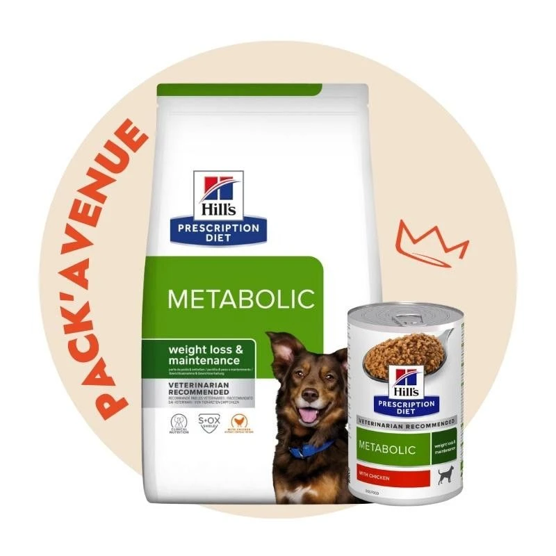 Pack'Avenue Hill's Prescription Diet Metabolic Pour Chien Au Poulet 1 Pack'Avenue Hill's Prescription Diet Metabolic Pour Chien Au Poulet