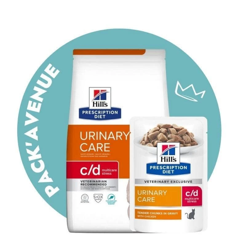 Pack'Avenue Hill's Prescription Diet C/D Urinary Stress Multicare Croquettes Pour Chat Au Poisson 3 Kg 1 Pack'Avenue Hill's Prescription Diet C/D Urinary Stress Multicare Croquettes Pour Chat Au Poisson 3 Kg