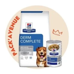 Pack'Avenue Hill's Prescription Diet Derm Complete Croquettes Pour Chien 12 Kg