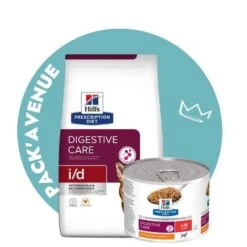 Pack'Avenue Hill's Prescription Diet I/D Digestive Croquettes Pour Chiens Au Poulet 4kg Avec 12 Boîtes