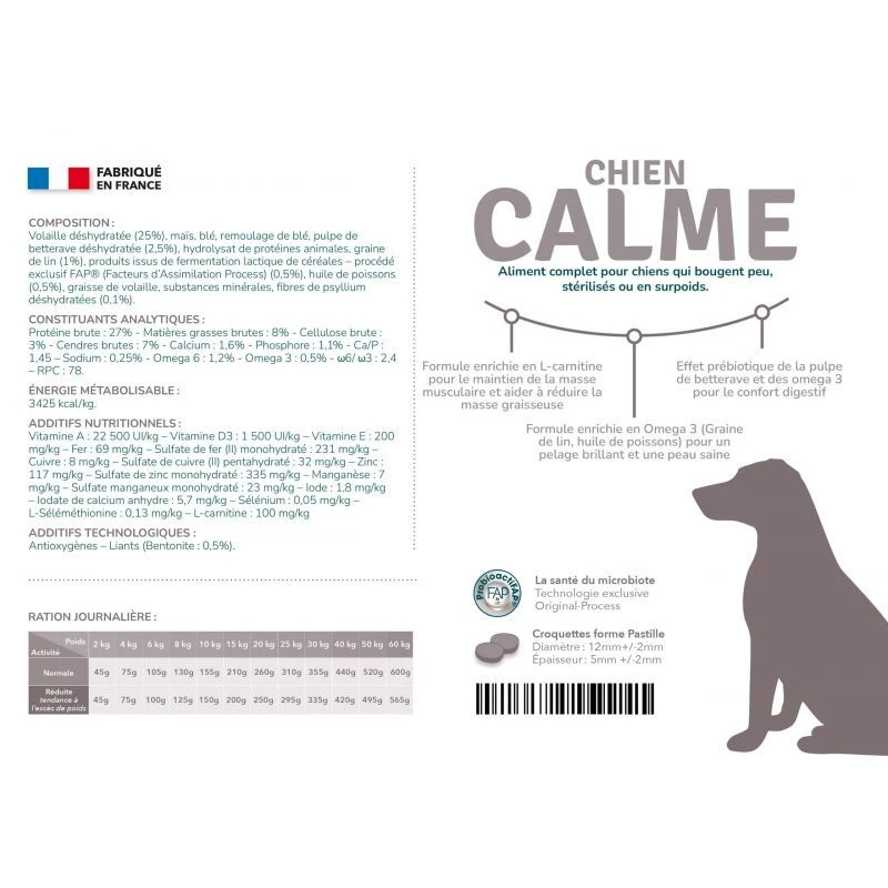 Préférence Chien Calme - Chiens Adultes Stérilisés/light 2 Préférence Chien Calme - Chiens Adultes Stérilisés/light – Image 2