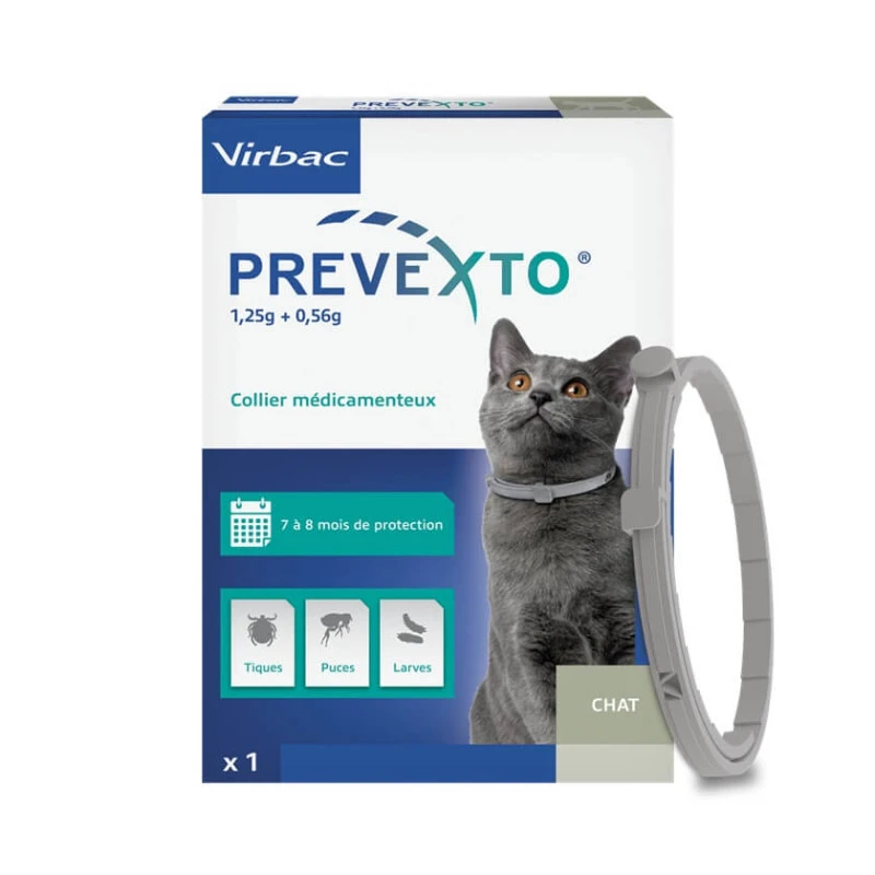 Virbac Prevexto Collier Chat 1 Virbac Prevexto Collier Chat