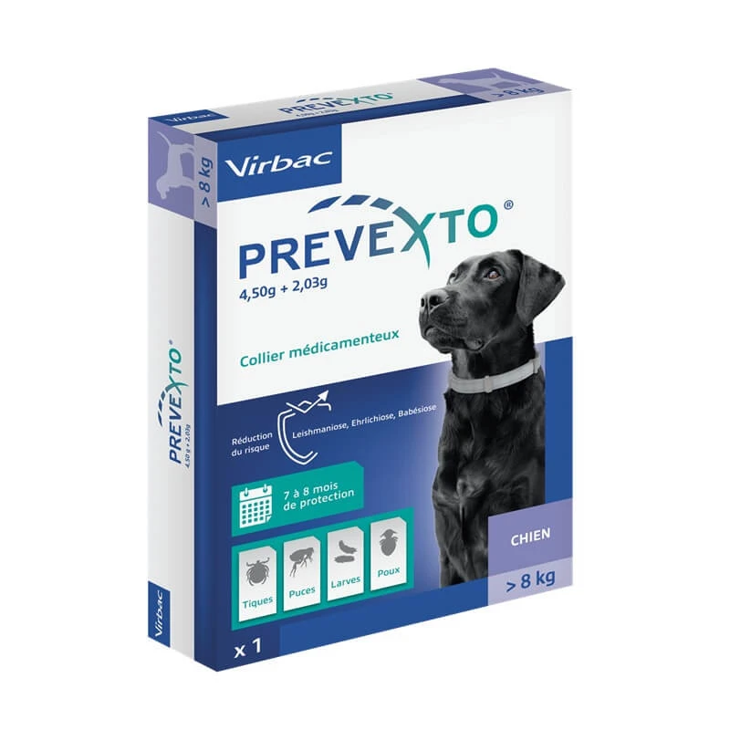 Virbac Prevexto Collier Chien 8 Kg 2 Virbac Prevexto Collier Chien 8 Kg – Image 2