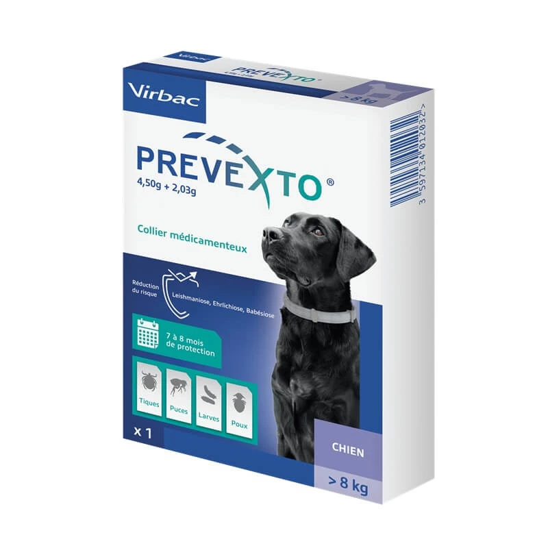 Virbac Prevexto Collier Chien 8 Kg 3 Virbac Prevexto Collier Chien 8 Kg – Image 3