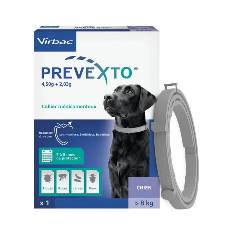 Virbac Prevexto Collier Chien 8 Kg 1 Virbac Prevexto Collier Chien 8 Kg