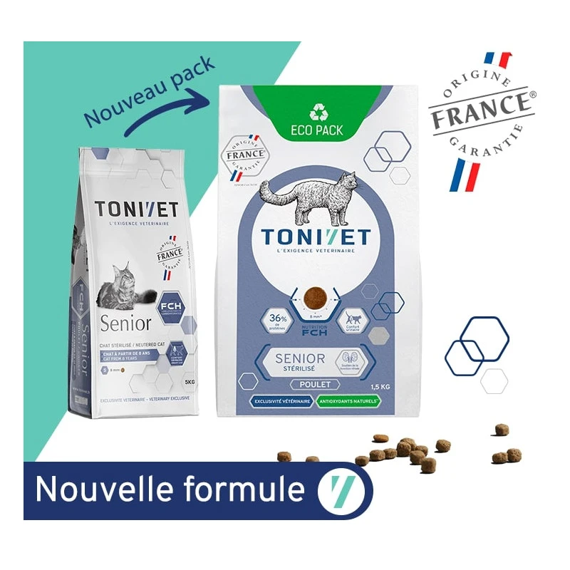Tonivet Chat Senior Stérilisé Poulet 2 Tonivet Chat Senior Stérilisé Poulet – Image 2