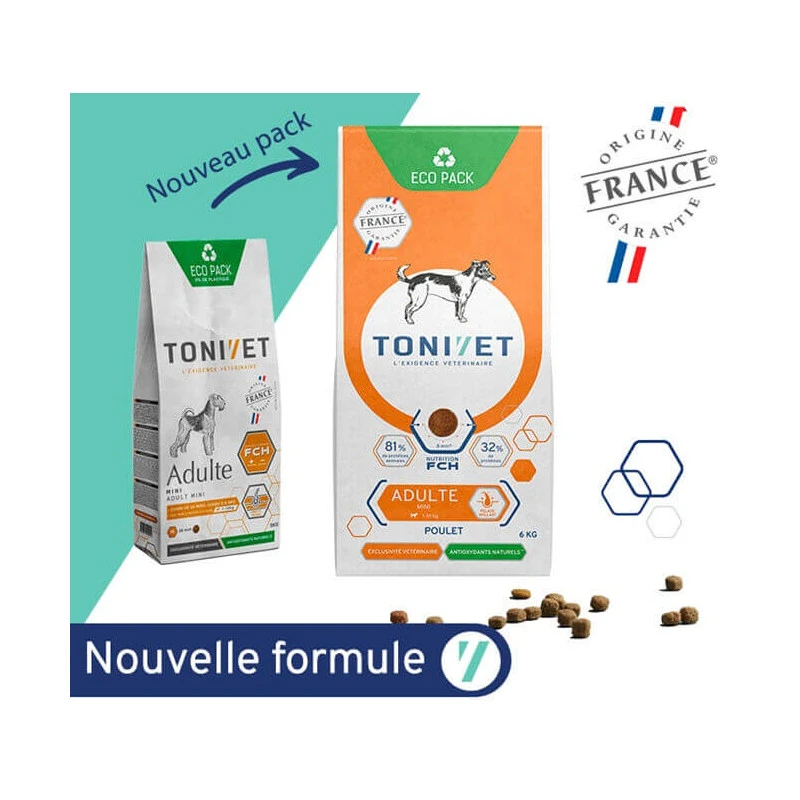 Tonivet Chien Adulte Mini Poulet 1 Tonivet Chien Adulte Mini Poulet