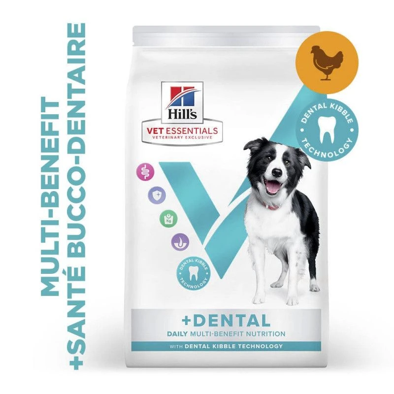Vet Essentials Chien Multi-Benefit + Dental Adulte + Medium & Large Poulet 1 Vet Essentials Chien Multi-Benefit + Dental Adulte + Medium & Large Poulet