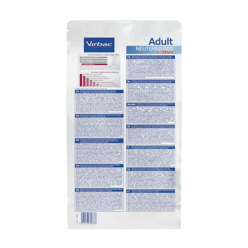 Virbac Veterinary HPM Dog Adult Neutered Small & Toy 3 Virbac Veterinary HPM Dog Adult Neutered Small & Toy – Image 3